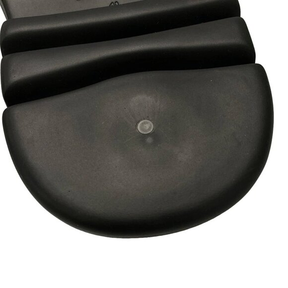 BOTTEGA VENETA - Black Chemical Fiber Leather Rubber Men's Sandals 607-080425 - Picture 10 of 12